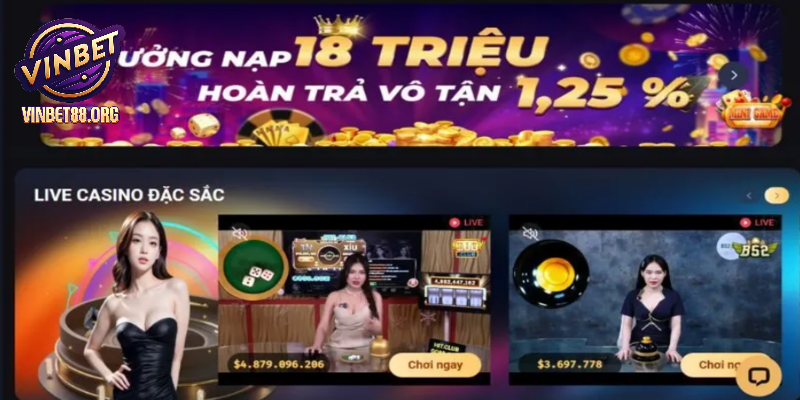 Tham gia mới nhận thưởng khuyến mãi VINBET hot